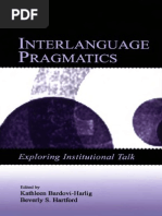 Download Interlanguage Pragmatics Bardovi-HarligHartford LB by lekinhthang SN237889332 doc pdf
