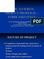 Writing Module 5 (PP) - How To Write Project Proposal, Form and Style