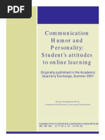Communication Humor and Personality
