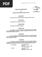 IHS-TX/IER Articles of Incorporation