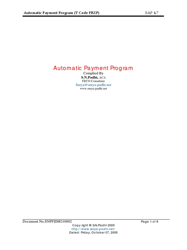 What Is Automatic Payment Program? – UXCL