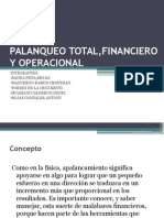 Palanqueo Total, Financiero y Operacional