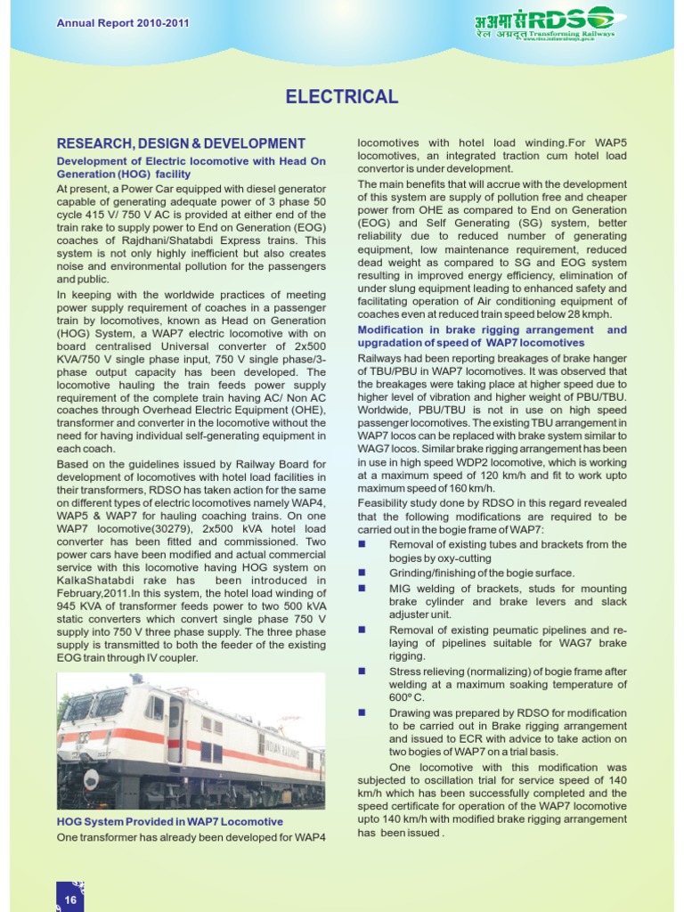 Electrical | Train | Locomotives