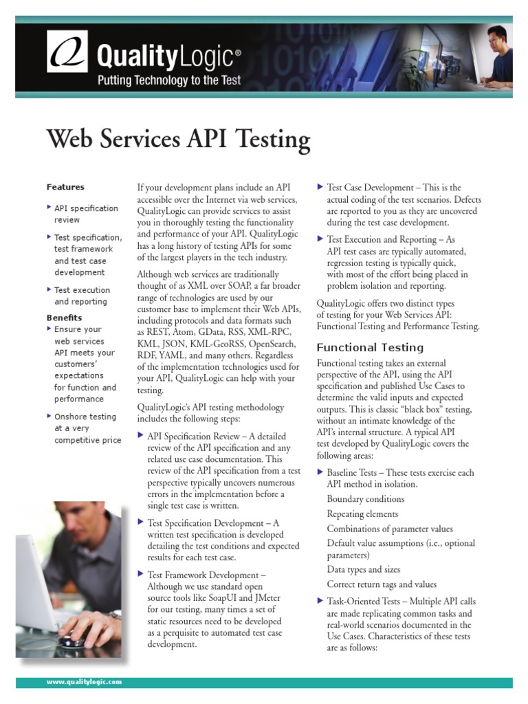 Web Services API Testing: Features API Specifi Cation | PDF ...