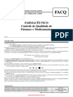 Farmacêutico - Programa Controle de Qualidade de Fármacos e Medicamentos