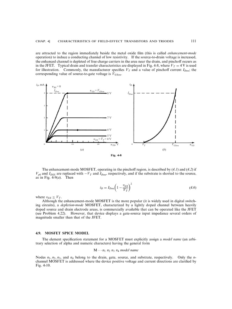 MOSFET Drain Characteristics Overview | PDF | Field Effect Transistor ...