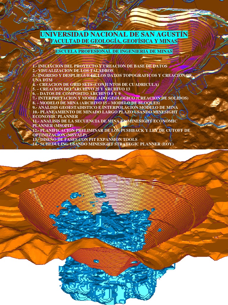 Guía de Proyectos Mineros con Minesight | PDF | Point and Click | Áreas ...