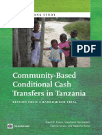 Community Based Conditional Cash Transfers in Tanzania