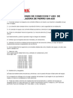 Instrucciones Dobladora GW42D