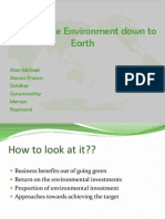 Bringing The Environment Down To Earth: Alan Michael Alexius Francis Giridhar Gurumoorthy Mervyn Raymond