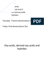 Oxy-Acids and Hydrates