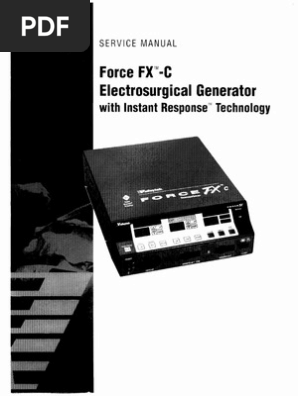 Force Fx Valleylab Operator Manual