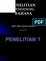 Penelitian (Pendidkan) Bahasa