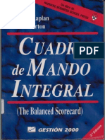 Cuadro de Mando Integral - Robert S. Kaplan y David P. Norton