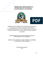 Tesis Minimizacion de Emisiones de Compuestos Organicos Volatiles en El Tanque de Gasolina Especial de YPFB Mediante La Aplicacion de Techo Flotante