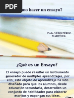 Como Hacer Un Ensayo - Diapositivas