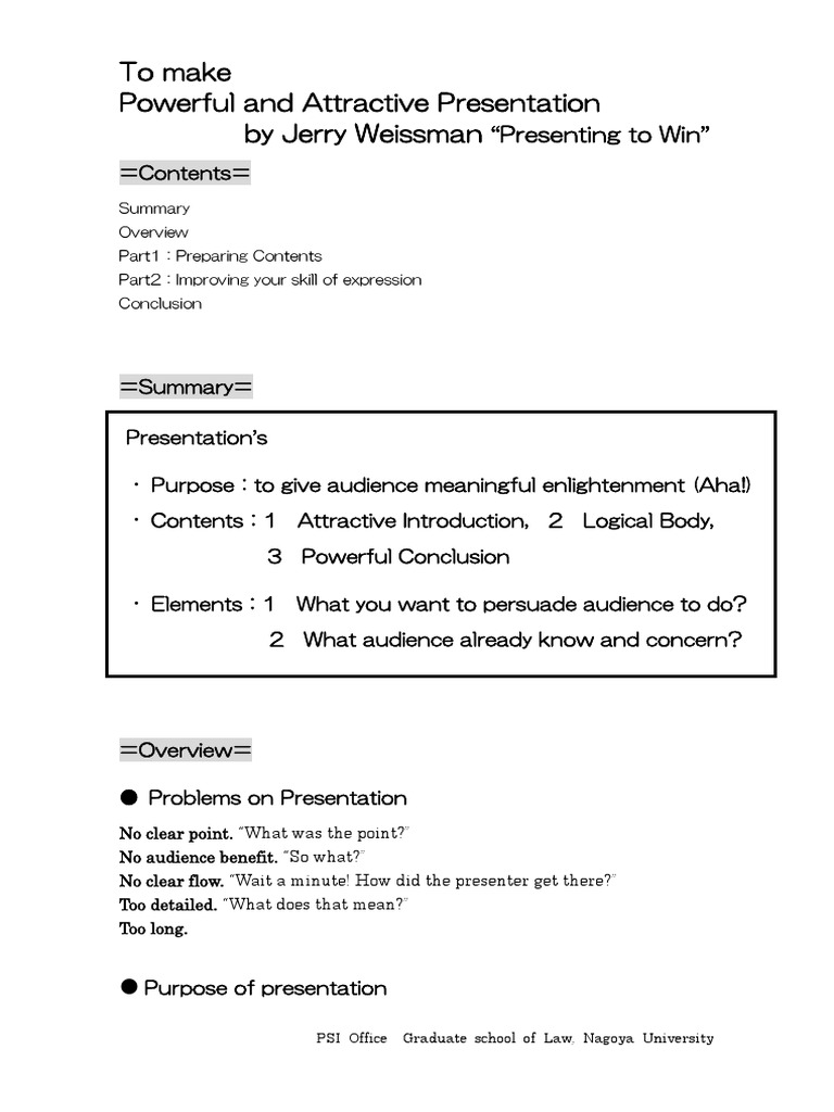 Effective Presentation Skills PDF Cognitive Science Epistemology