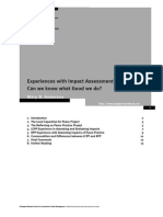 ANDERSON, M. Experiences With Impact Assessment Can We Know What Good We Do¿