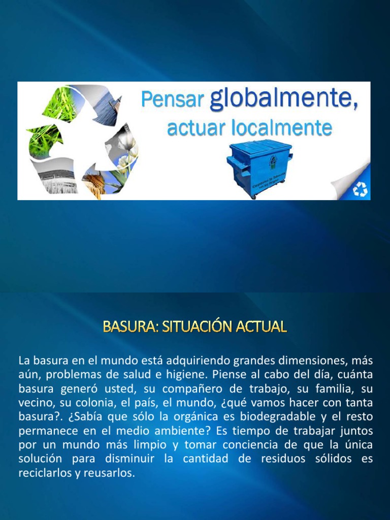La Basura | PDF | El plastico | Residuos