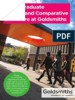 Undergraduate English and Comparative Literature at Goldsmiths