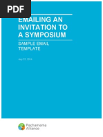 Sample Symposium Email Invitation