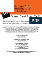 Casting Call Poster