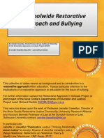 a scoolwide restorative approach and bullying powerpoint