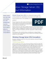 Windows Storage Server 2012 Product Information