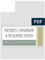 Property, Ownership & Its Modifications: Book Ii, Civil Code of The Philippines