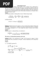 Environmental Engineering Homework #1 Solution