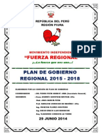 Plan de Gobierno Fuerza Regional