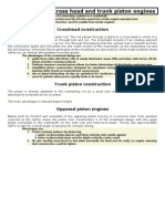 Comparisons of Cross Head and Trunk Piston Engines