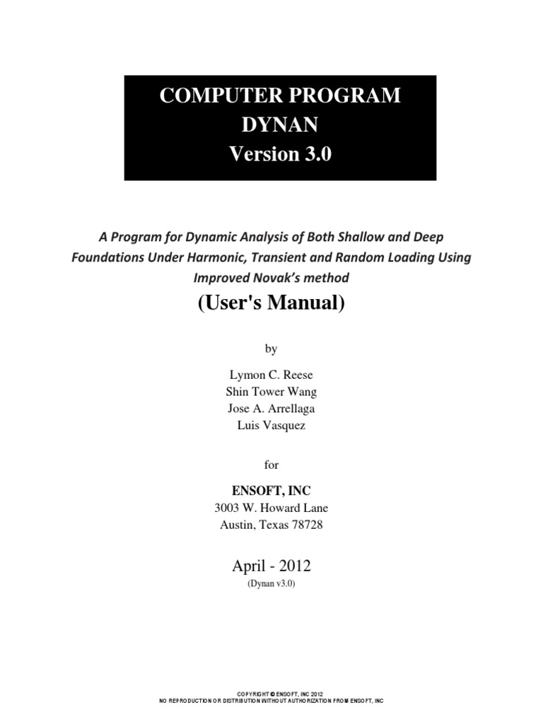 DynaN v3 Manual | PDF | Installation (Computer Programs) | Microsoft ...