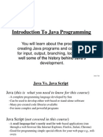 Java Introduction