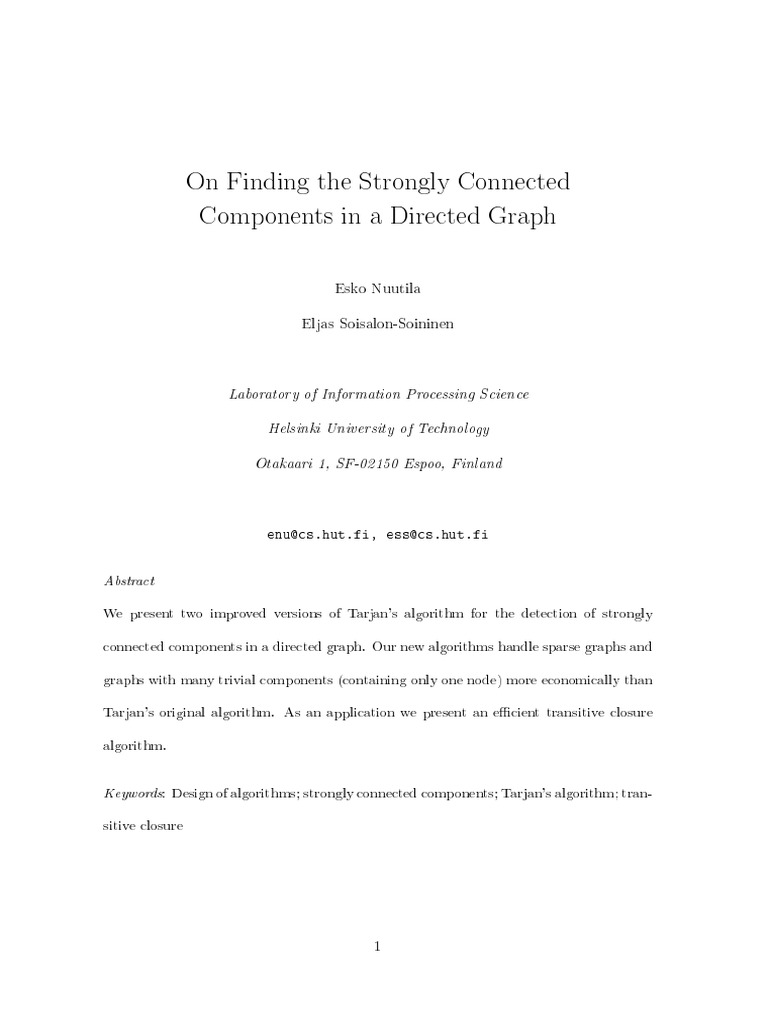 Traversal Connected Compnents | PDF | Time Complexity | Vertex (Graph ...
