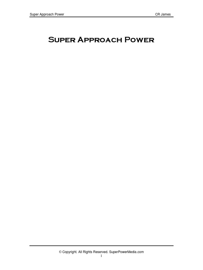 Super Approach Power v1 | PDF | Attention | Mind