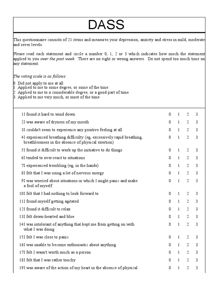 dass-21-questionnaire-cognition-psychology-cognitive-science
