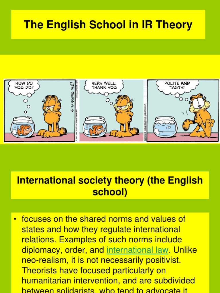 English School in International Relations | PDF | Politics