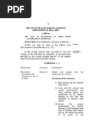 Statute Law MiscBill 2013 Kenya