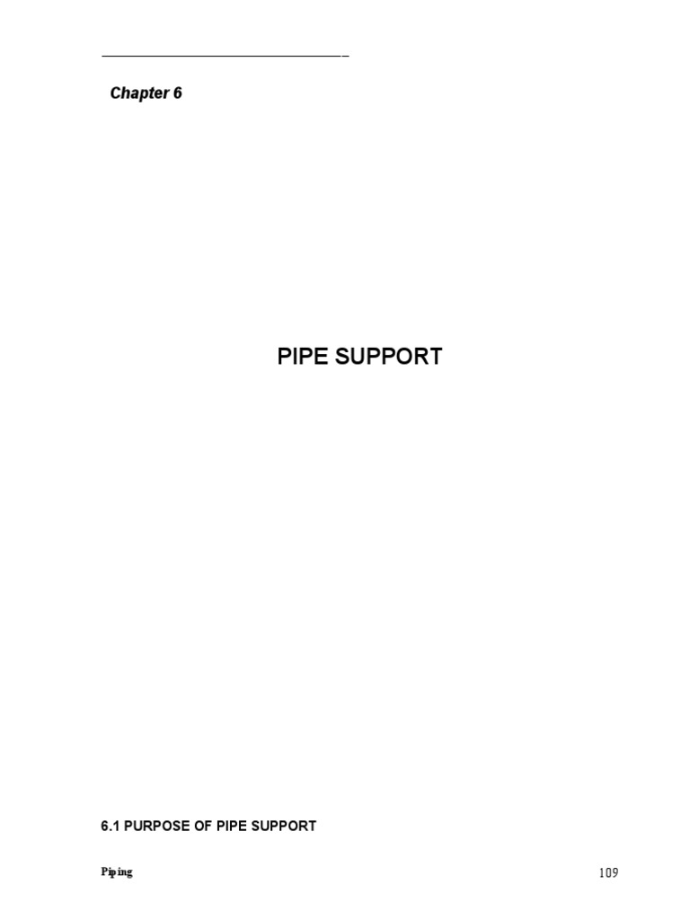 Pipe Support PDF Manmade Materials Pipe (Fluid Conveyance)