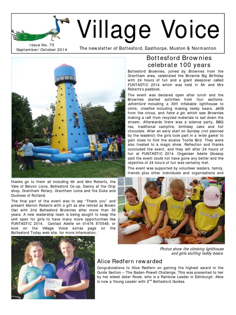 Bottesford Village Voice Edition 73 PDF Unrest Leisure