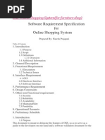 Software Requirement Specification For Online Shopping System