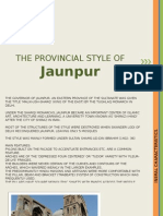 The Provincial Style Of: Jaunpur