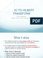 Intro To Hilbert Transform: EEE 107 2SAY1314 (Gualvez, Ortiz, Pulanco, Santos AJ, Silva)