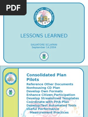 Lessons Learned