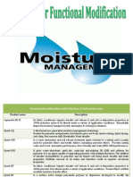 Moisture Management Products - Products For Functional Modification