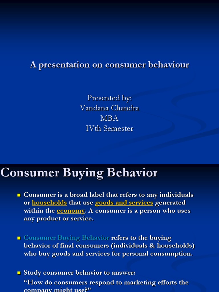 Understanding Consumer Buying Behavior | PDF | Consumer Behaviour ...