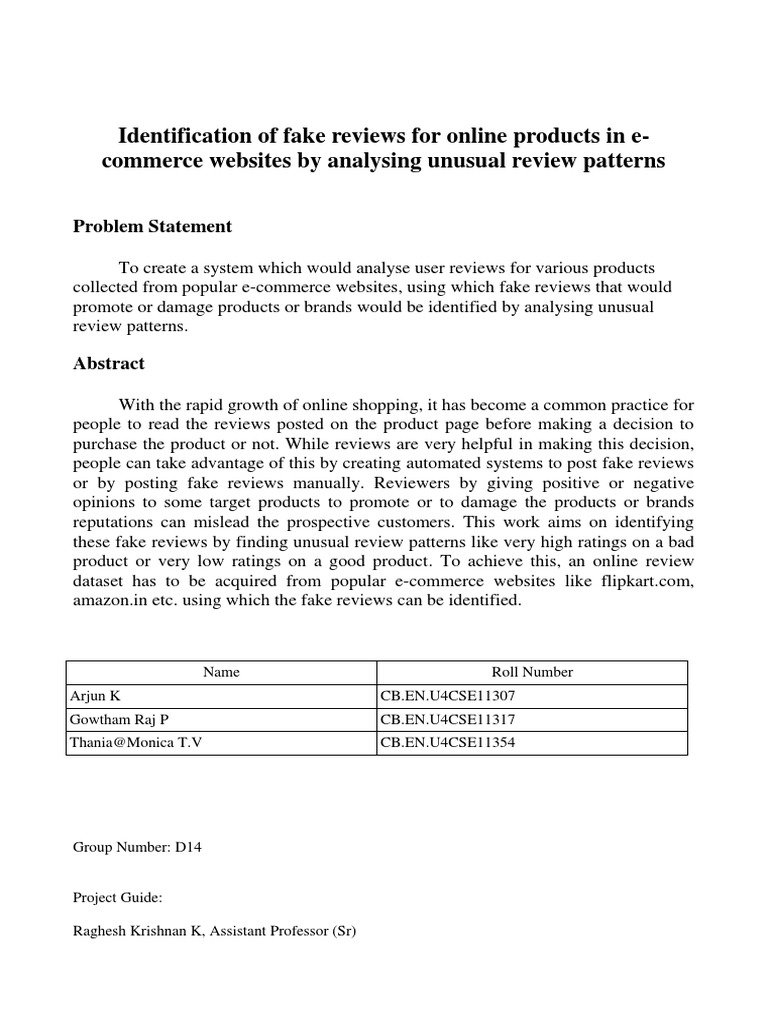 Problem Statement | PDF
