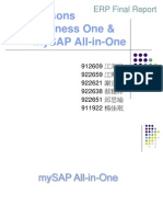 Comparisons Sap Business One & Mysap All-In-One: Erp Final Report