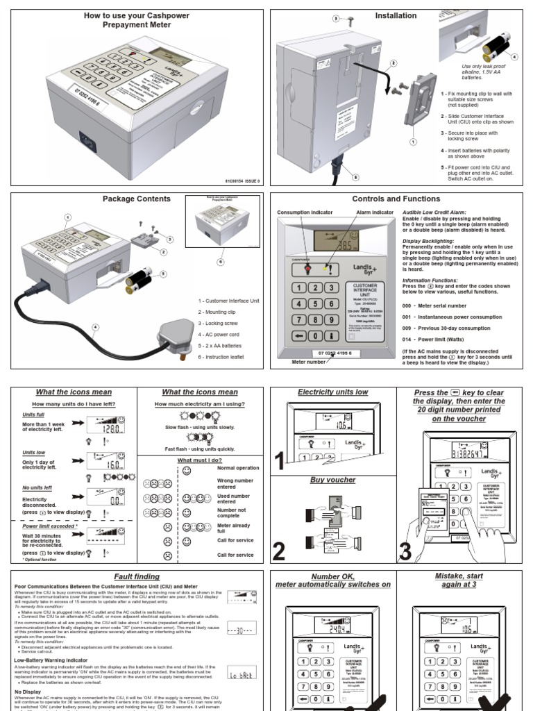 Prepayment Meter PDF Mains Electricity Alternating Current